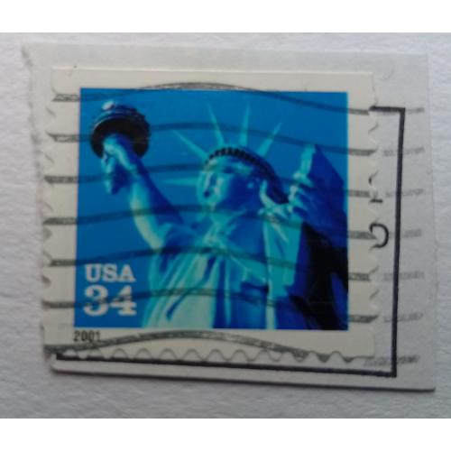 США 2001 Статуя Свободы, гашеная