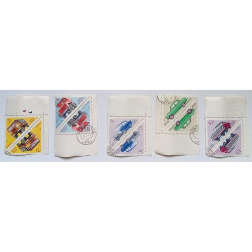 СССР 1971 Автомобили, грузовики, сцепки с полями, гашеные(I)