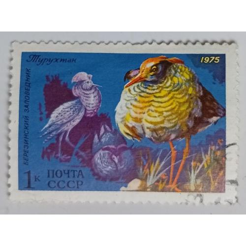 СССР 1975 Турухтан, птицы, фауна, гашеная(I)