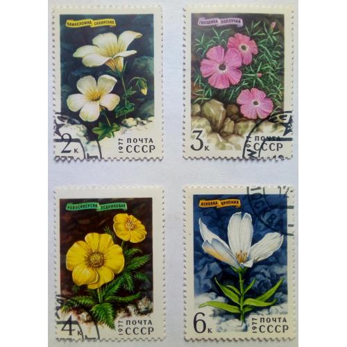 СССР 1977 Цветы, гашеные