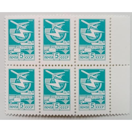 СССР 1982 Стандарт, шестиблок, MNH