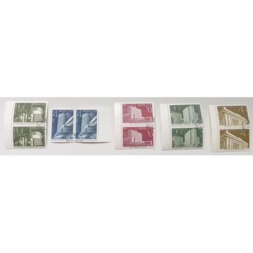 СССР 1983 Новые здания в Москве, сцепки, гашеные