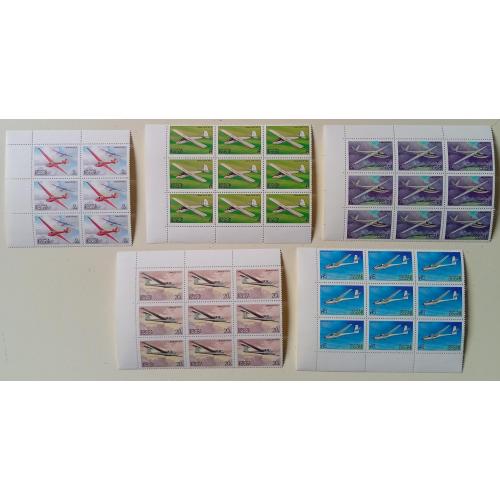 СССР 1983 Планеры, угловые сцепки-кварты, MNH   