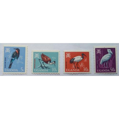Уганда 1965 Птицы, фауна, MNH