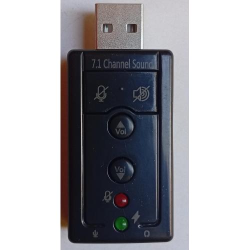 USB адаптер для звуковой карты TISHRIC, 7.1-канальний 