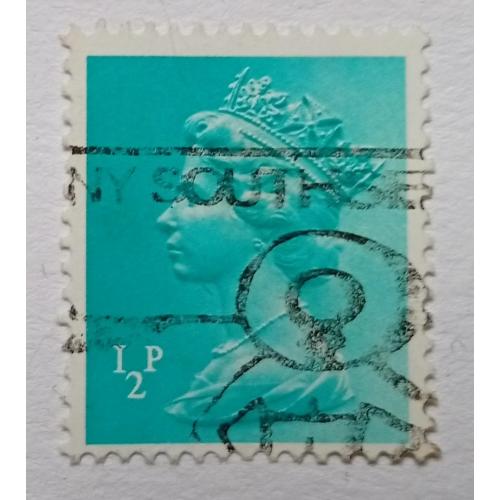 Великобритания 1971 Королева Елизавета II, 1/2P, гашеная