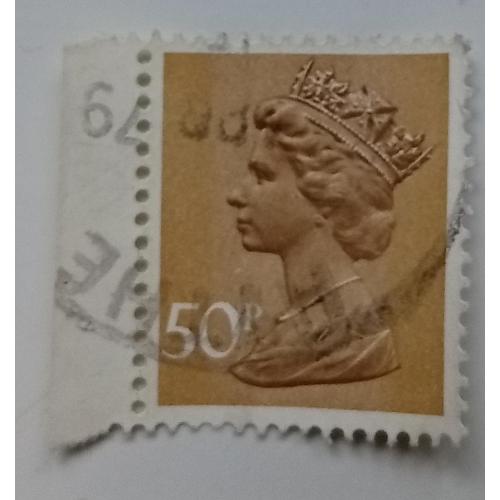 Великобритания 1977 Елизавета II, 50Р, гашеная
