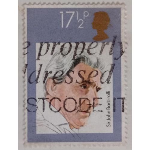 Великобритания 1980 Джон Барбиролли, гашеная