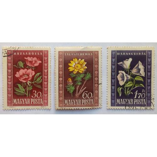 Венгрия 1950 Цветы, флора, гашеные (КЦ=4,5 евро)