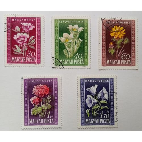 Венгрия 1950 Цветы, гашеные