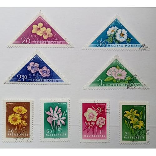 Венгрия 1958 Цветы, флора, гашеные