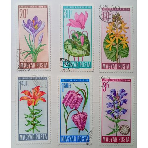 Венгрия 1966 Цветы, гашеные