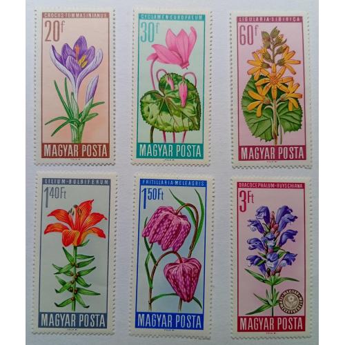 Венгрия 1966 Цветы, MNH 