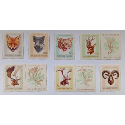 Венгрия 1966 Охотничьи трофеи, MNH