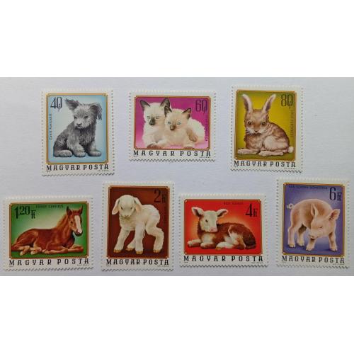 Венгрия 1974 Домашние животные, MNH(I)