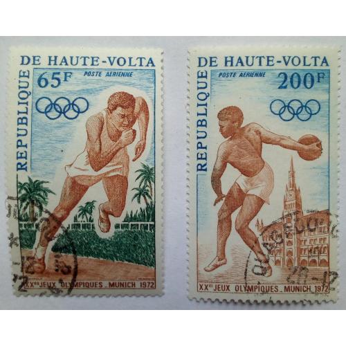 Верхняя Вольта 1972 Олимпийские игры, Мюнхен, спорт, гашеные