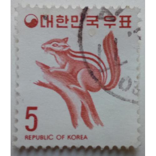 Южная Корея 1974 Фауна, гашеная