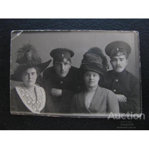 Фото Фотография Российская империя Царская Россия Студенты с девушками Николаев