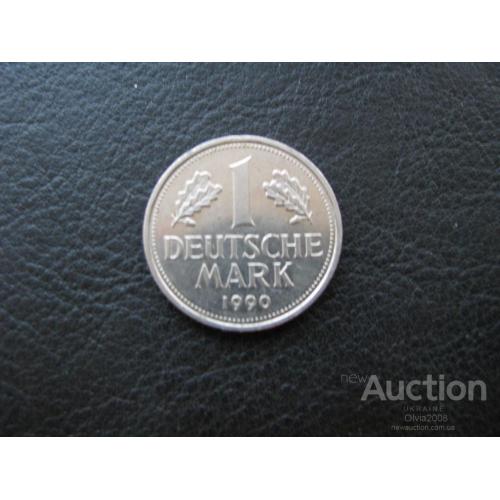 Германия ФРГ 1 марка 1990 Буква J