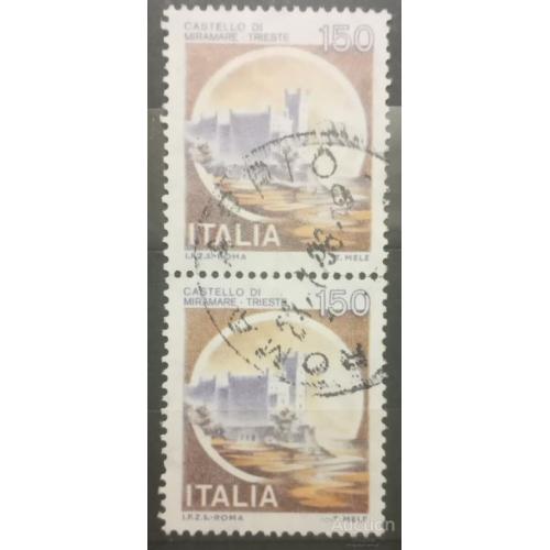 Италия марки стандарт  2шт Гашеные