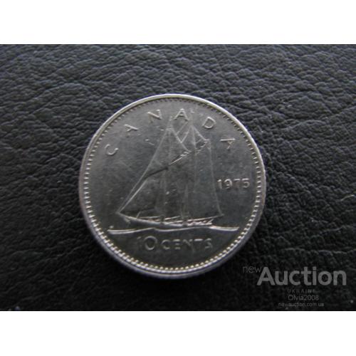 Канада 10 центов 1975 Парусник Корабль
