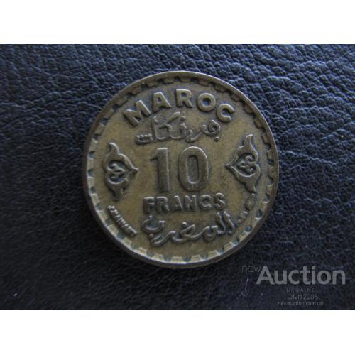 Марокко  10 франков 1371 1952 Французский протекторат
