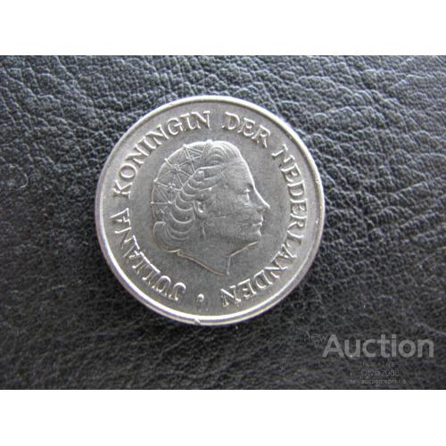 Нидерланды 25 центов 1954