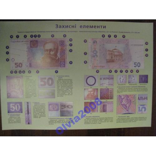 Плакат НБУ 50 гривень 2004