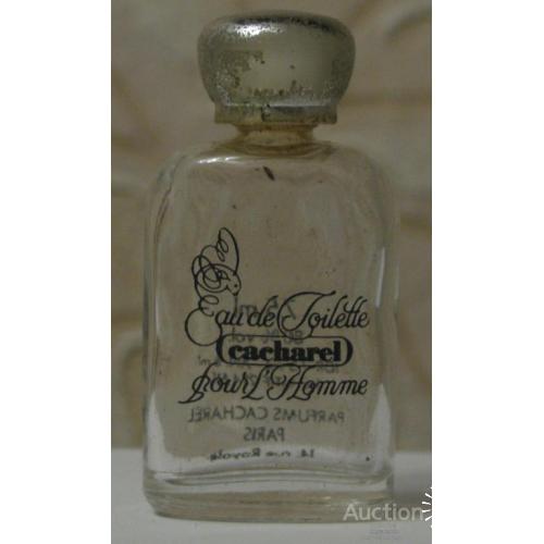 Пузырек флакон старинный бутылка бутылочка с основанием для духов парфюм , духи Cacharel Франция