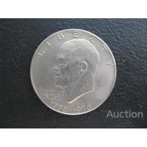 США 1 доллар 1976 Эйзенхауэр Ейзенхауер UNC E Луна за Колоколом Свободы Филадельфия