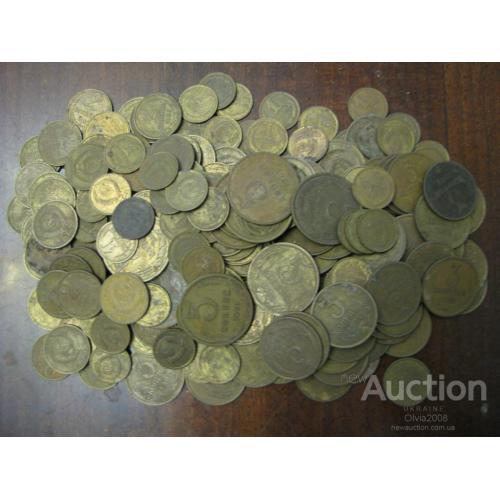 СССР Лот монет Монеты 1 2 3 5 копеек 1961 - 1991 204 штуки