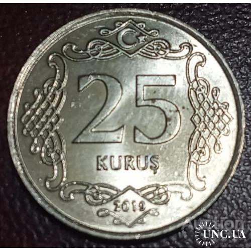 Турция 25 куруш 2019