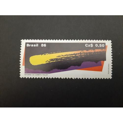 1986г.-Бразилия, Космос, марка, негашеная, состояние коллекционное