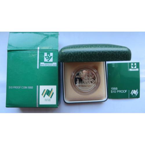 Австралія 10 доларів 1988р. Двохсотріччя 20 грам срібло 925 PROOF повний комплект