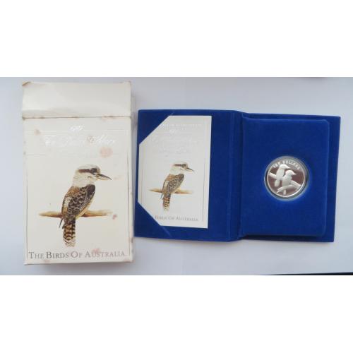 Австралія 10 доларів 1989р. Кукабарра 20 грам срібло 925 PROOF повний комплект