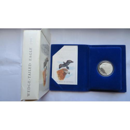 Австралія 10 доларів 1994р. Клинохвостий орел 20 грам срібло 925 PROOF повний комплект