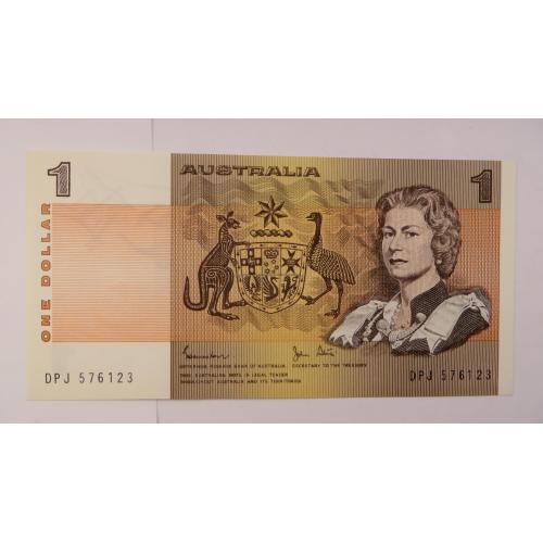 Австралія 1982 год, банкнота в 1 доллар, Джонстон/Стоун R78 UNC