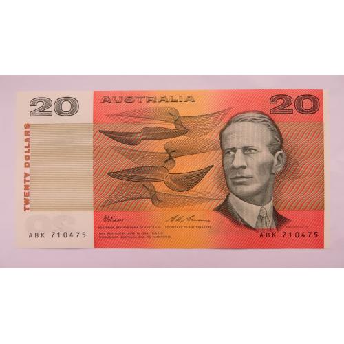 Австралія 1993 року, банкнота 20 доларів, UNC