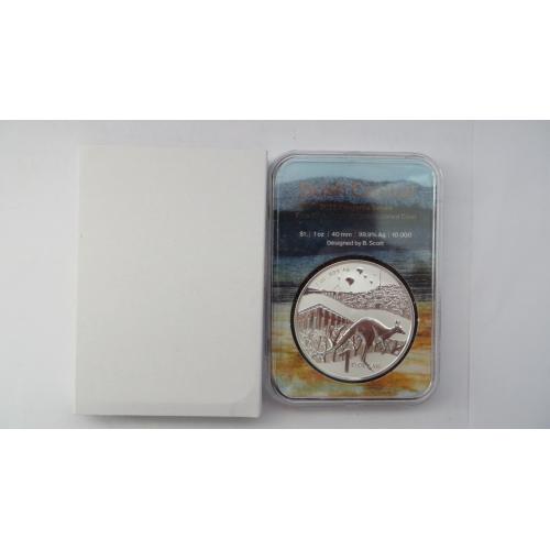 Австралія 2025 року, серія «Кенгуру», срібна монета вагою 1 долар 1 унція, UNC, матована