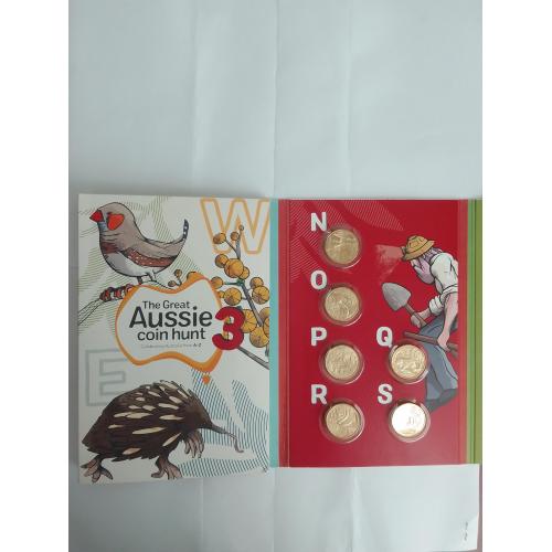 с Австралія 26 монет 1 долар 2022 року «Велике австралійське полювання за монетами» №3 у папці