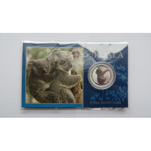  Срібна 999 PROOF монета 2012 року, що не була в обігу, 1/10 унції «Коала»