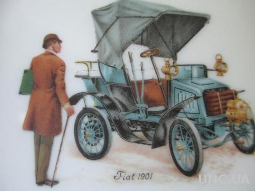 Коллекционная Тарелка  FIAT 1901. Germany. Фарфор. Ручная работа. Клейма.