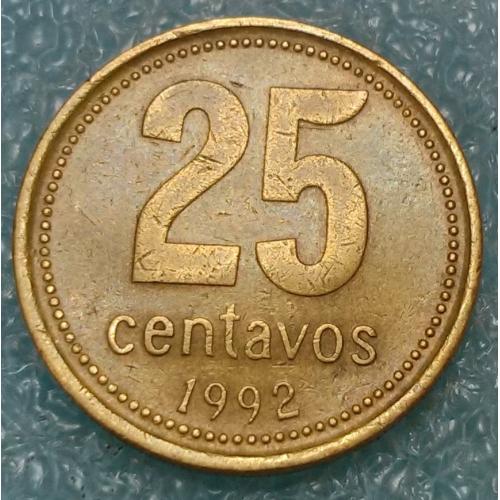 Аргентина 1992 25 центаво 2897