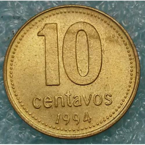 Аргентина 1994 10 центаво брак розкол 3083
