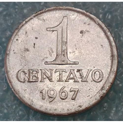 Бразилія 1967 1 центаво брак 3165