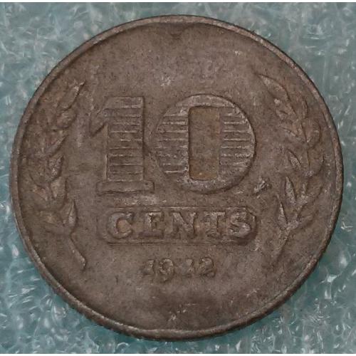 Нідерланди 1942 10 центів брак здвоєння 3255