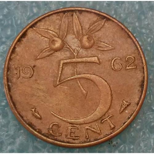 Нідерланди 1962 5 центів 2747