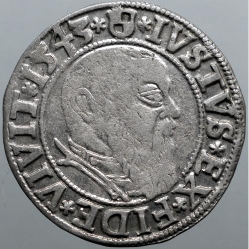 Грош 1543 рік Пруссія Альбрехт