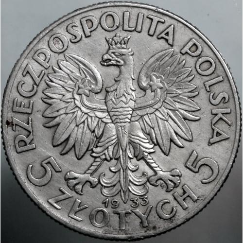 5 злотих 1933 рік Ядвіга