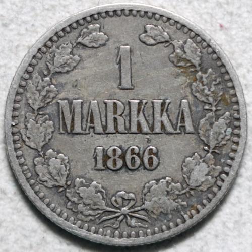 1 Марка 1866 рік для Фінляндії